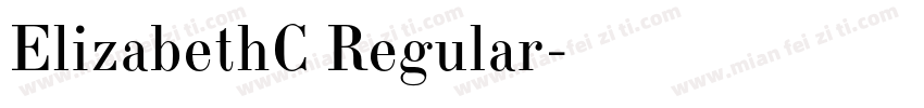 ElizabethC Regular字体转换